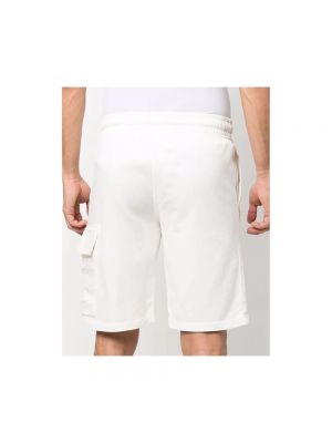 Fleece cargo shorts C.p. Company weiß