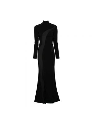 Sukienka długa Mugler czarna