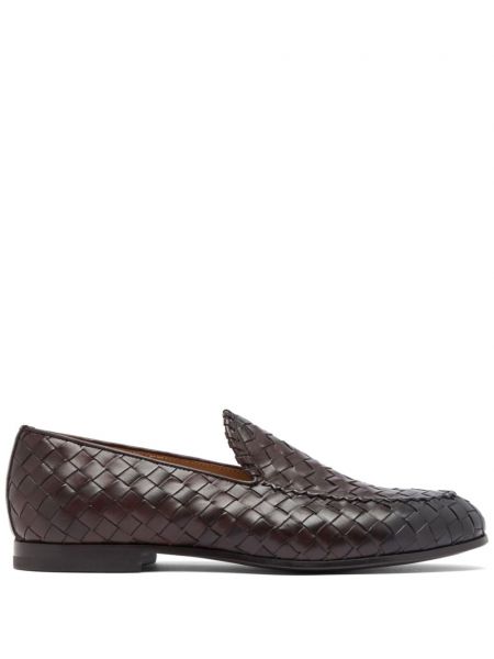 Pantofi loafer din piele Scarosso maro