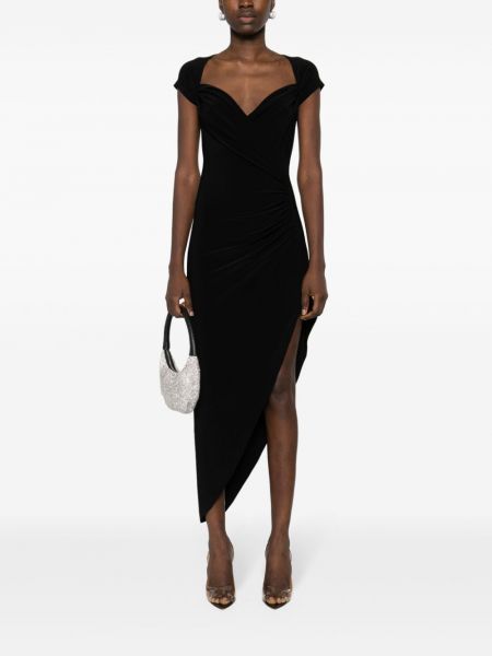 Asymetrické šaty Norma Kamali černé