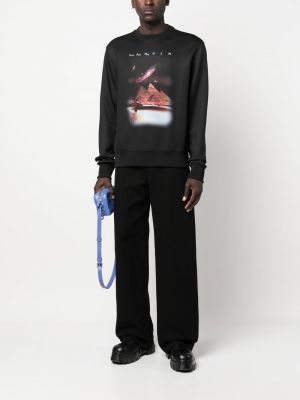 Sweatshirt mit print Lanvin schwarz