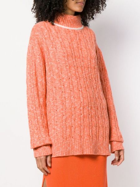 Sweter z kaszmiru Cashmere In Love pomarańczowy