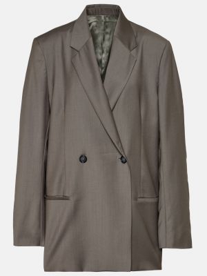 Шерстяной пиджак TotÊme серый