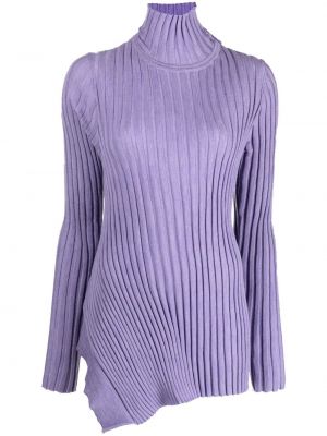 Asimetriškas megztinis Christian Wijnants violetinė