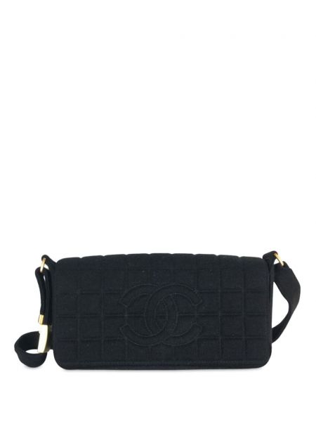 Чанта за ръка от джърси Chanel Pre-owned черно