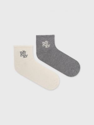 Шелковые носки Lauren Ralph Lauren серые