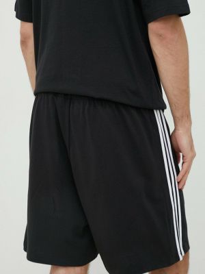 Csíkos rövidnadrág Adidas fekete