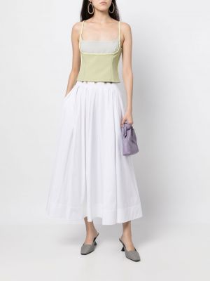Plisované midi sukně Rosie Assoulin bílé