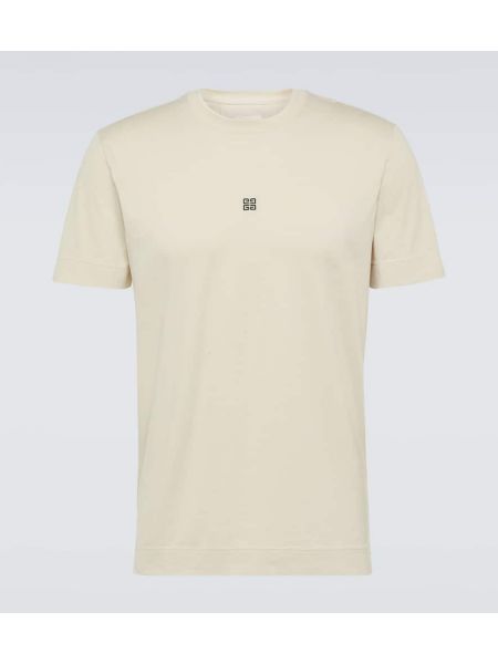 Camiseta de algodón de tela jersey Givenchy gris