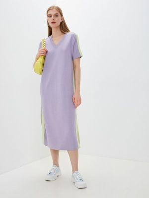 Платье-свитер Eleganzza фиолетовое