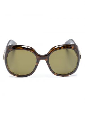 Oversized sluneční brýle Dior Eyewear hnědé
