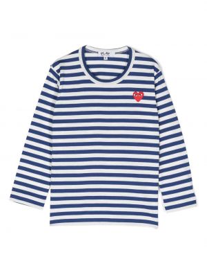 T-shirt för tjejer Comme Des Garcons Play Kids blå