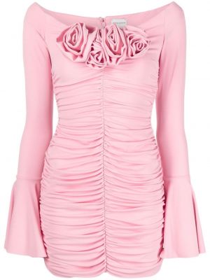 Φλοράλ μini φόρεμα Magda Butrym ροζ
