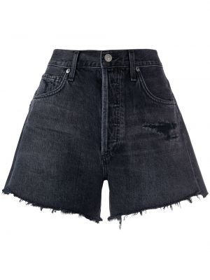 Shorts taille haute large Citizens Of Humanity noir