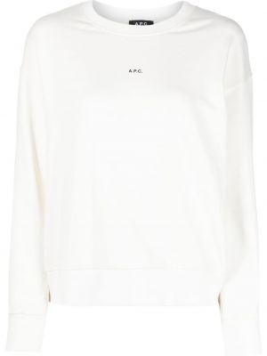 Långärmad t-shirt A.p.c. vit