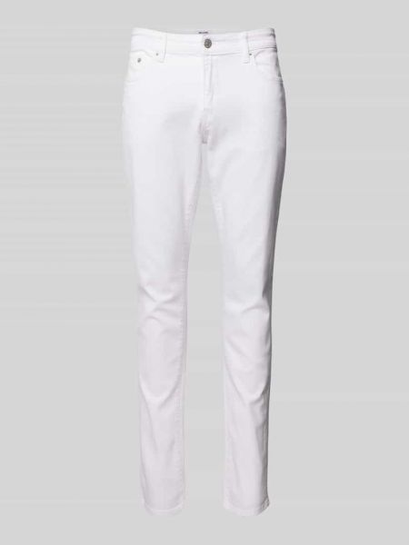 Jeansy skinny slim fit w jednolitym kolorze Only & Sons białe