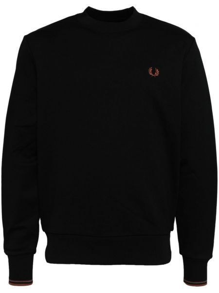 Sweatshirt med broderier Fred Perry sort