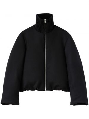 Pernata jakna od kašmira Jil Sander crna