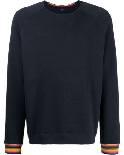 Bomull sweatshirt Paul Smith blå