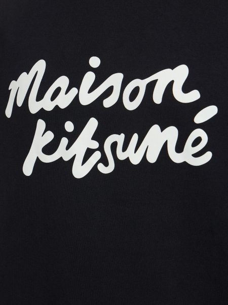 Μπλούζα Maison Kitsuné μαύρο