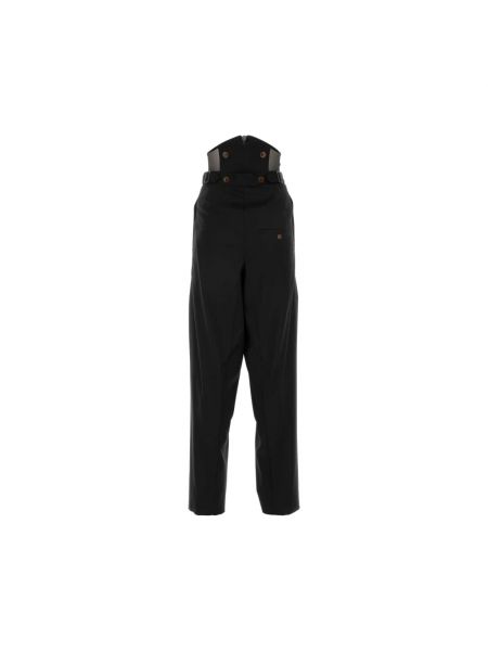 Pantalones rectos de lana Vivienne Westwood negro