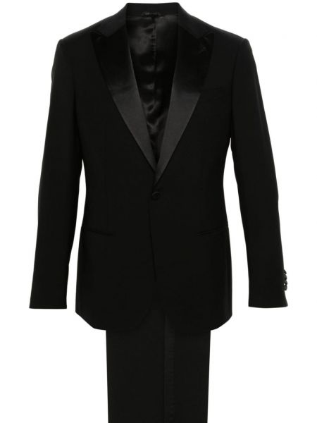 Costume en laine Giorgio Armani noir