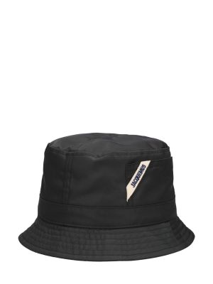 Найлонова шапка Jacquemus черно