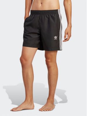 Adidas Plavecké šortky Originals Adicolor 3-Stripes Swim Shorts HT4406  Regular Fit - čierna