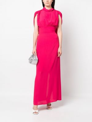 Abendkleid mit drapierungen Semicouture pink