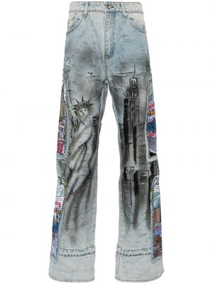 Jeans large Who Decides War bleu