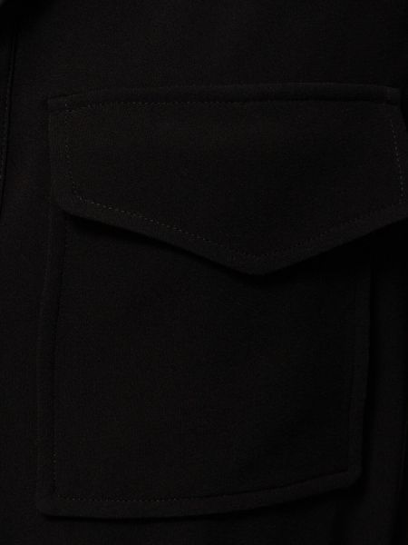 Μίντι φόρεμα από κρεπ Proenza Schouler μαύρο