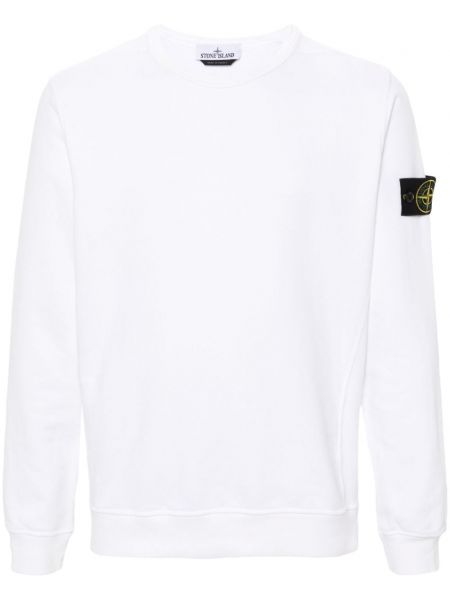 Bomuld sweatshirt Stone Island hvid