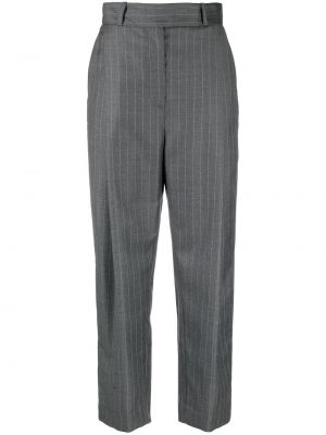Pantaloni a righe Toteme grigio