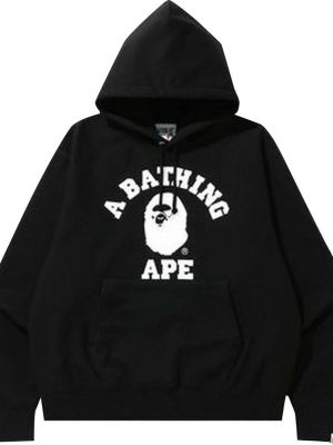 Худи свободного кроя Bape черное