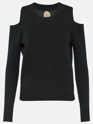 Jersey de lana de cachemir de tela jersey Jardin Des Orangers negro