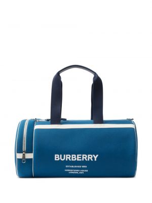 Borsa con stampa Burberry blu