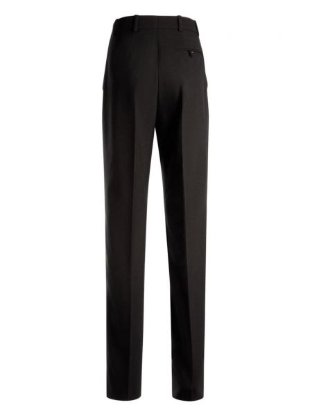 Spodnie wełniane slim fit Bally czarne