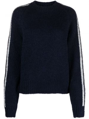 Вълнен пуловер на райета Paloma Wool синьо