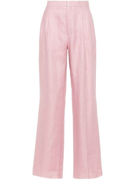 Παντελόνι με ίσιο πόδι Tagliatore ροζ