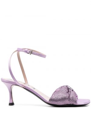 Sandále s mašľou N°21 fialová