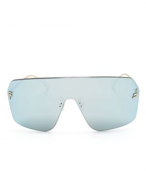 Oversize saulesbrilles Fendi Eyewear zelts