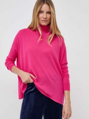 Sweter wełniany Max&co. różowy