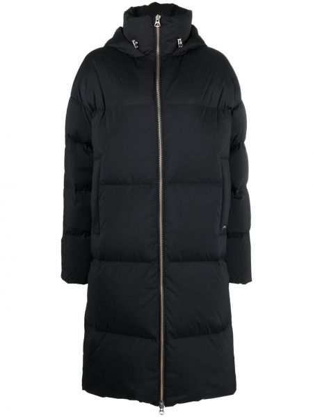Klasický kabát na zips s perím J.lindeberg - čierna