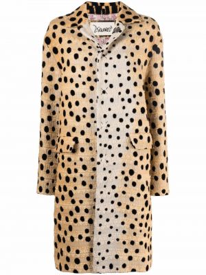 Tweed leopard lang pels Dsquared2