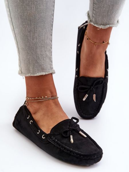 Pantofi loafer din piele de căprioară Kesi negru