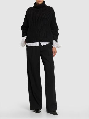 Вълнен пуловер Anine Bing черно