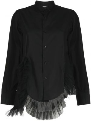 Tüll hemd aus baumwoll Noir Kei Ninomiya schwarz