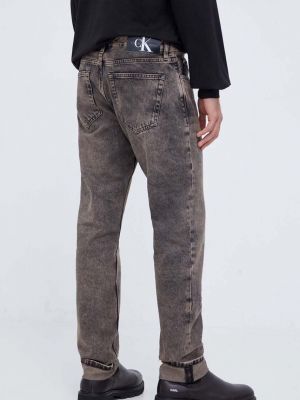 Džíny Calvin Klein Jeans béžové