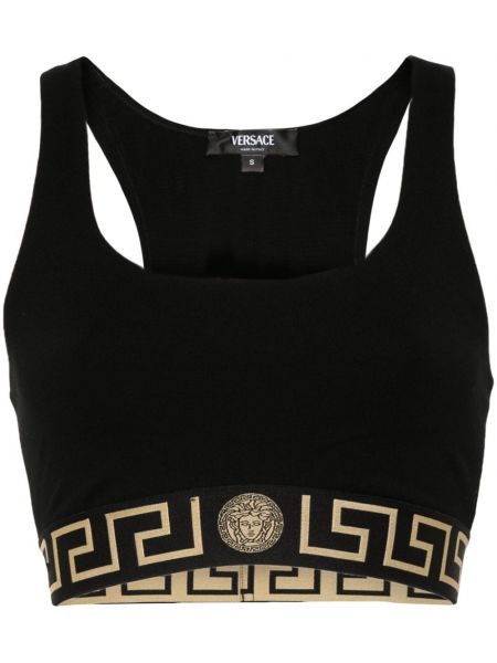 Crop top Versace musta