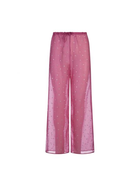 Spodnie relaxed fit Oséree różowe